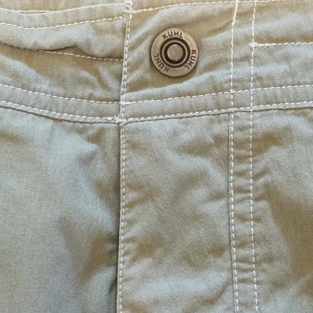 Kuhl Crag Series Long Shorts Men's 38 Olive Outdoor Utility Pockets Gorpcore